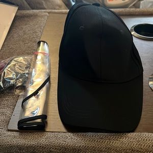 Black Cap with black face mask